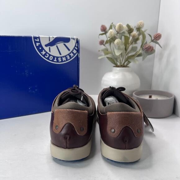 Birkenstock Minot Leather/Textile Sneaker Brown Regular Fit Women 11/Men 9 NWB - Picture 4 of 10